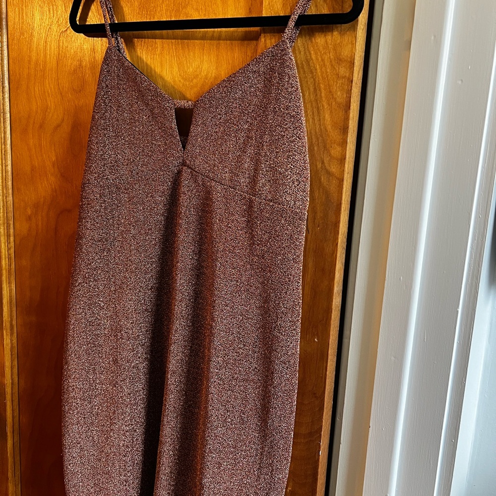 Copper Metallic Dress